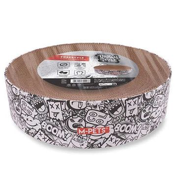 M-Pets Urban Style Freestyle 41x10 cm Siyah-Beyaz Karton Tırmalama Tahtası
