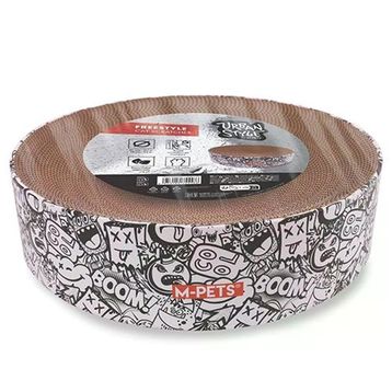 M-Pets Urban Style Freestyle 41x10 cm Siyah-Beyaz Karton Tırmalama Tahtası