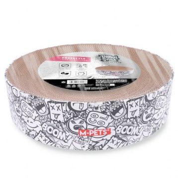 M-Pets Urban Style Freestyle 41x10 cm Siyah-Beyaz Karton Tırmalama Tahtası