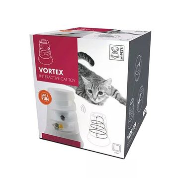 M-Pets Vortex İnteraktif 22x17.7 cm Beyaz Kedi Oyuncağı