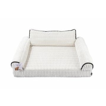 M-Pets Warm Hug 90x70x32 cm L Beyaz Kedi ve Köpekler İçin Koltuk Şeklinde Yatak