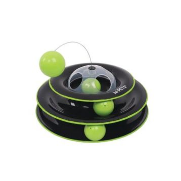 M-Pets Yaylı Dönen Top 25 cm Siyah Kedi Oyuncağı