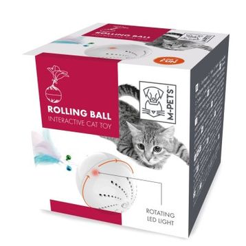 M-Pets Yuvarlanan Top İnteraktif 8.2 cm Kedi Oyuncağı