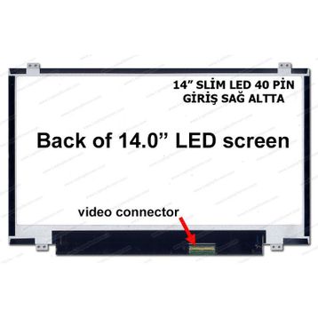 M140NWR1 14 LED Uyumlu LCD Ekran Panel