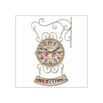 M3 Decorium Rose İstasyon Çift Taraflı Duvar Saati