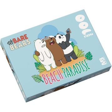 Mabbels 388937 We Bare Bears Beach Paradise 100 Parça Puzzle