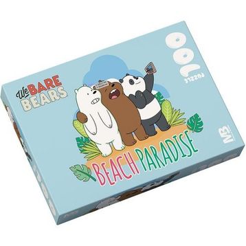 Mabbels 388937 We Bare Bears Beach Paradise 100 Parça Puzzle
