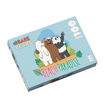 Mabbels 388937 We Bare Bears Beach Paradise 100 Parça Puzzle