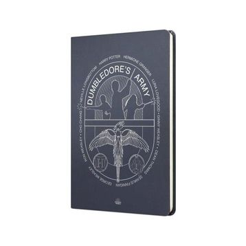 Mabbels DFT-388012 Harry Potter Dumbledors Army Sert Kapak Lacivert 80 Yaprak Çizgili 15x21 cm Butik Not Defteri