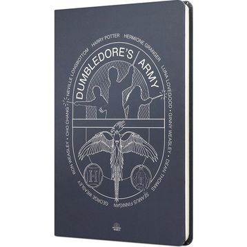 Mabbels DFT-388012 Harry Potter Dumbledors Army Sert Kapak Lacivert 80 Yaprak Çizgili 15x21 cm Butik Not Defteri