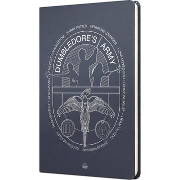 Mabbels DFT-388012 Harry Potter Dumbledors Army Sert Kapak Lacivert 80 Yaprak Çizgili 15x21 cm Butik Not Defteri