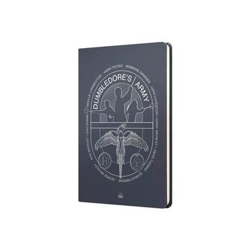 Mabbels DFT-388012 Harry Potter Dumbledors Army Sert Kapak Lacivert 80 Yaprak Çizgili 15x21 cm Butik Not Defteri