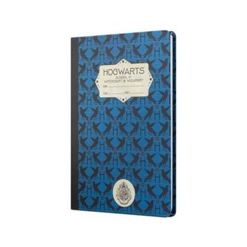 Mabbels DFT-388173 Harry Potter Hogwarts Ravenclaw Sert Kapak Lacivert 80 Yaprak Çizgisiz 15x21 cm Butik Not Defteri