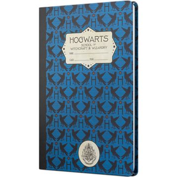 Mabbels DFT-388173 Harry Potter Hogwarts Ravenclaw Sert Kapak Lacivert 80 Yaprak Çizgisiz 15x21 cm Butik Not Defteri