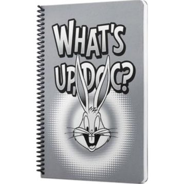 Mabbels DFT-388487 Looney Tunes Whats Up Doc Gri 80 Yaprak 17x24 cm Spiralli Defter