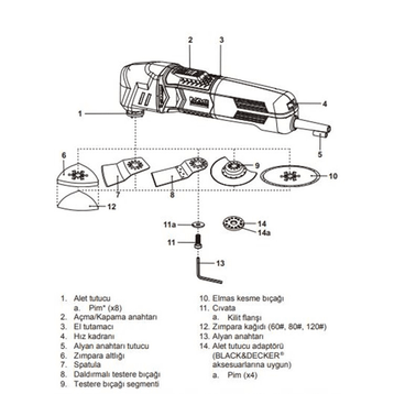 Mac Allister MSMT300 Çok Amaçlı Alet