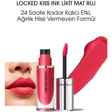 Mac Locked Kiss Ink 24HR Hyperbole 4 ml Likit Mat Ruj