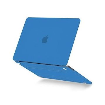Macbook Pro 13 2020 Macbook Buzlu Kapak Mavi Kılıf