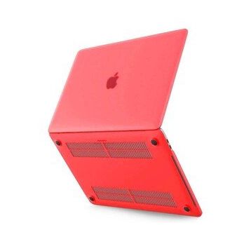 Macbook Pro 13 2021 Macbook Buzlu Kapak Kırmızı Kılıf