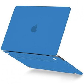 Macbook Pro 13 2021 Macbook Buzlu Kapak Mavi Kılıf