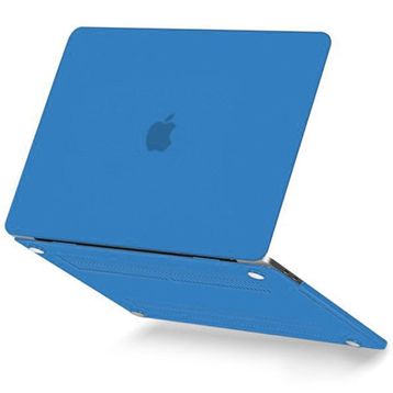 Macbook Pro 13 2021 Macbook Buzlu Kapak Mavi Kılıf