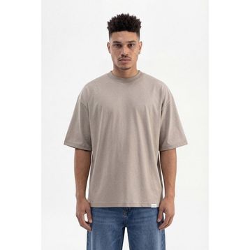 Machinist Basic Super Haki Pamuklu Oversize Erkek T-shirt