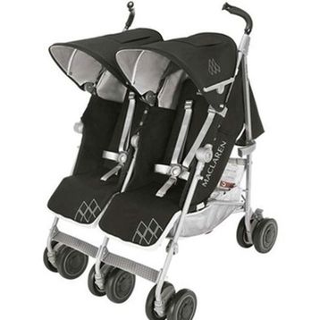 Maclaren Twin Techno Black İkiz Bebek Arabası