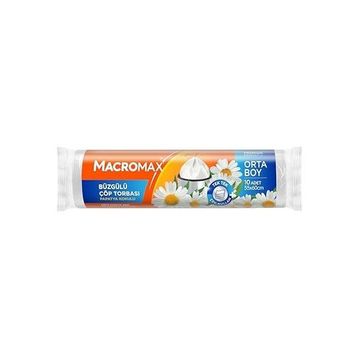 Macromax 10'lu Orta Boy Büzgülü Papatya Çöp Torbası