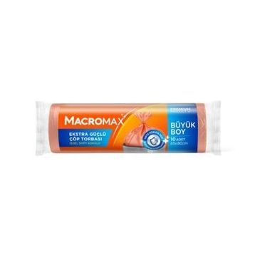 Macromax Extra Güçlü 10'lu Büyük Boy Çöp Torbası
