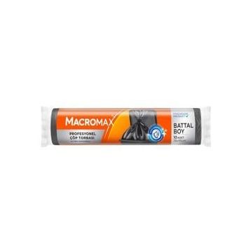 Macromax Extra Güçlü 10'lu Jumbo Boy Çöp Torbası