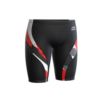 Mad Wave M1430 02 Siyah Kırmızı Swimtrunks Anticolor Racer Erkek Yüzücü Mayo