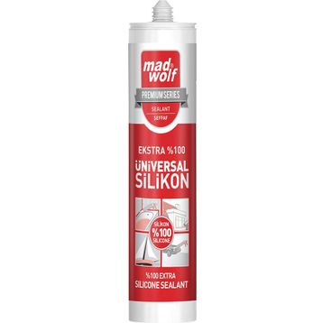 Mad Wolf 310 ml Şeffaf Suya Dayanıklı Silikon