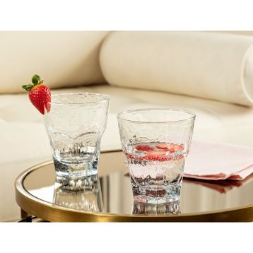 Madame Coco 1KBARD0497139 - 375 ml Medium Floressa 4'lü Su Bardağı Seti