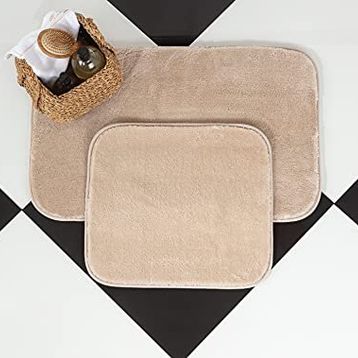 Madame Coco 50x80 + 45x50 cm Vizon Carol 2'li Banyo Paspası