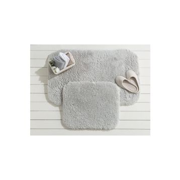 Madame Coco 50x80+45x50 cm Gri Sheep Banyo Paspası