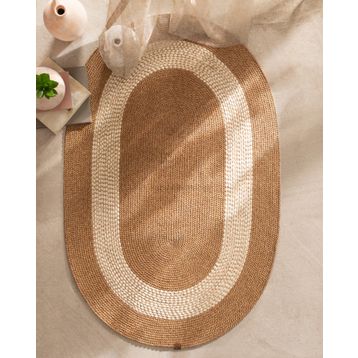 Madame Coco Alsace Naturel Krem 90x150 cm Oval Kilim