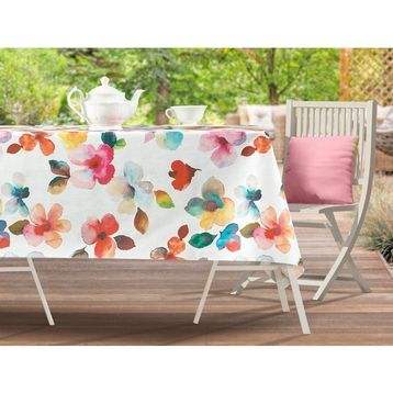 Madame Coco Ardi 140x140 cm Renkli Pvc Masa Örtüsü