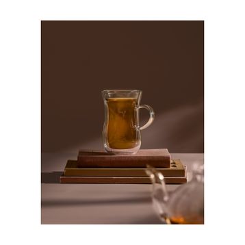 Madame Coco Benito Tekli 200 ML Çift Camlı Çay Bardağı