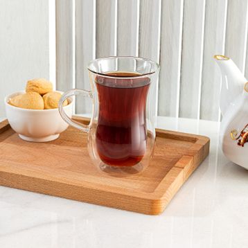 Madame Coco Benito Tekli 200 ML Çift Camlı Çay Bardağı