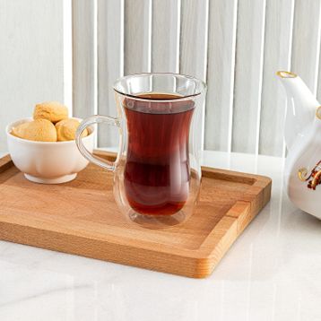 Madame Coco Benito Tekli 200 ML Çift Camlı Çay Bardağı