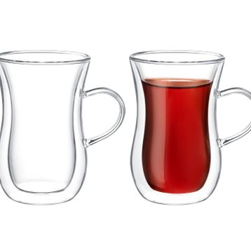 Madame Coco Benito Tekli 200 ML Çift Camlı Çay Bardağı