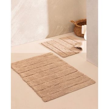 Madame Coco Bleuet Bej 60x100 cm Banyo Paspası