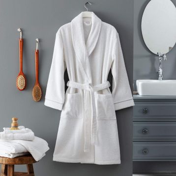 Madame Coco Celestiel Şalyaka Beyaz Unisex Bornoz