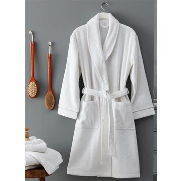 Madame Coco Celestiel Şalyaka Beyaz Unisex Bornoz