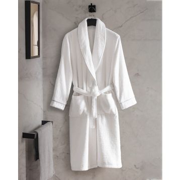 Madame Coco Celestiel Şalyaka Beyaz Unisex Bornoz
