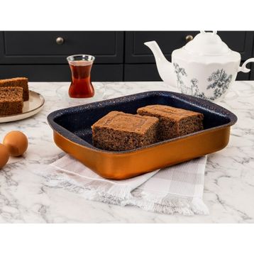 Madame Coco Chef Granite Look 25 cm Köşeli Fırın Tepsisi