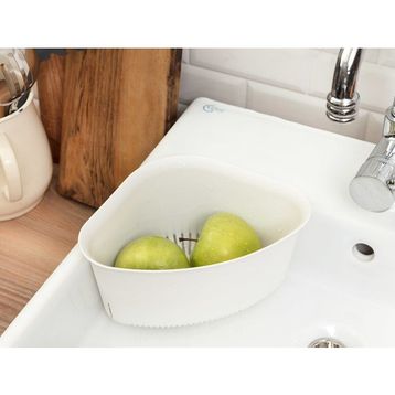 Madame Coco Chrest Soft Ekru Üçgen Lavabo Süzgeci