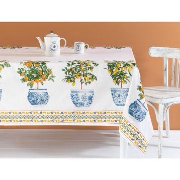 Madame Coco Citron Polycotton Turuncu 160x200 cm Masa Örtüsü