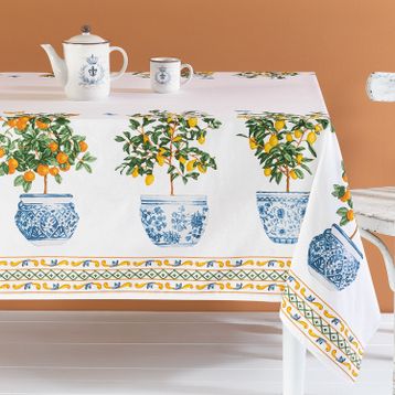 Madame Coco Citron Polycotton Turuncu 160x200 cm Masa Örtüsü