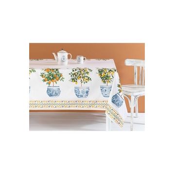 Madame Coco Citron Polycotton Turuncu 160x200 cm Masa Örtüsü